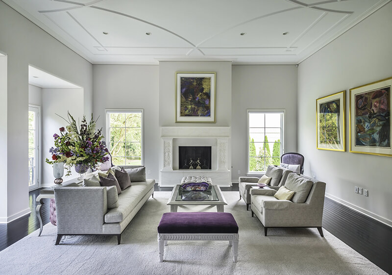 Large living room with Marvin Windows and Doors