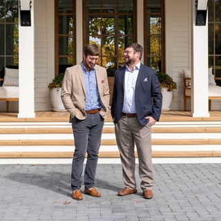 Luke Sippel and Bill Holloway, residential designers and owners of Lake + Land Studio.
