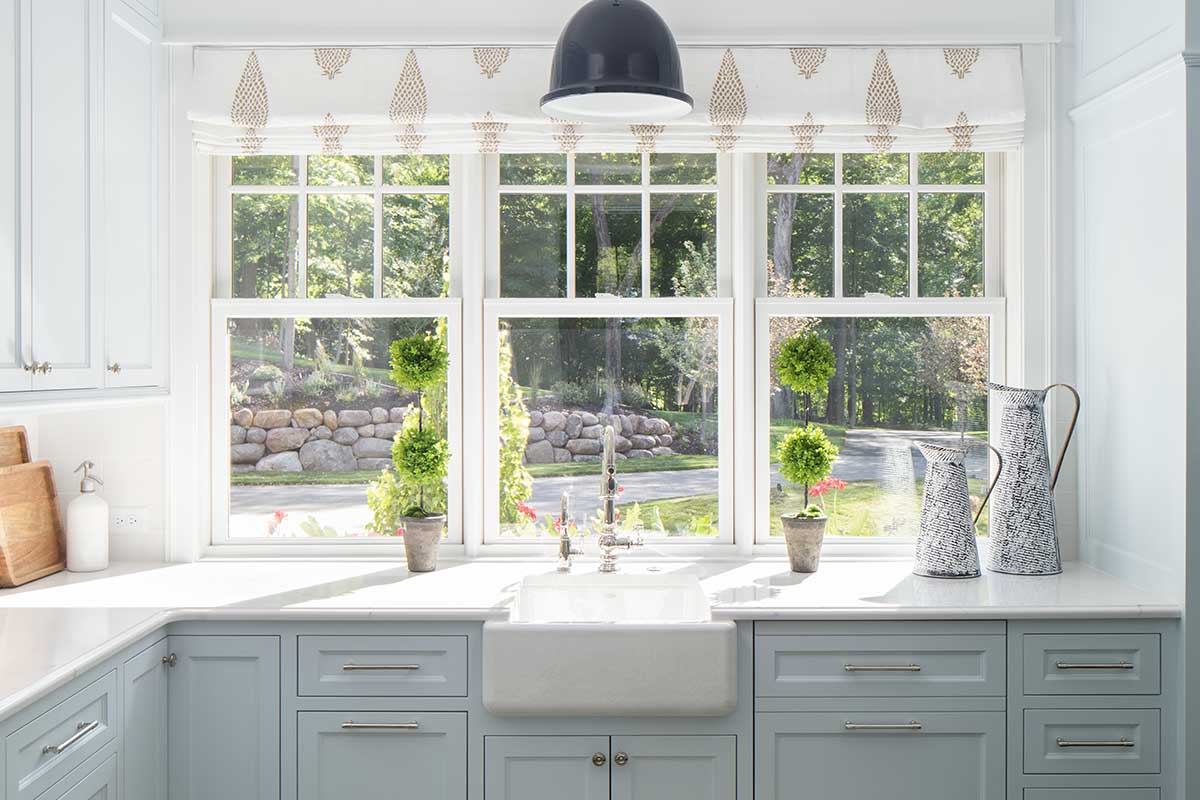 Kitchen with Marvin Elevate Double Hung Windows