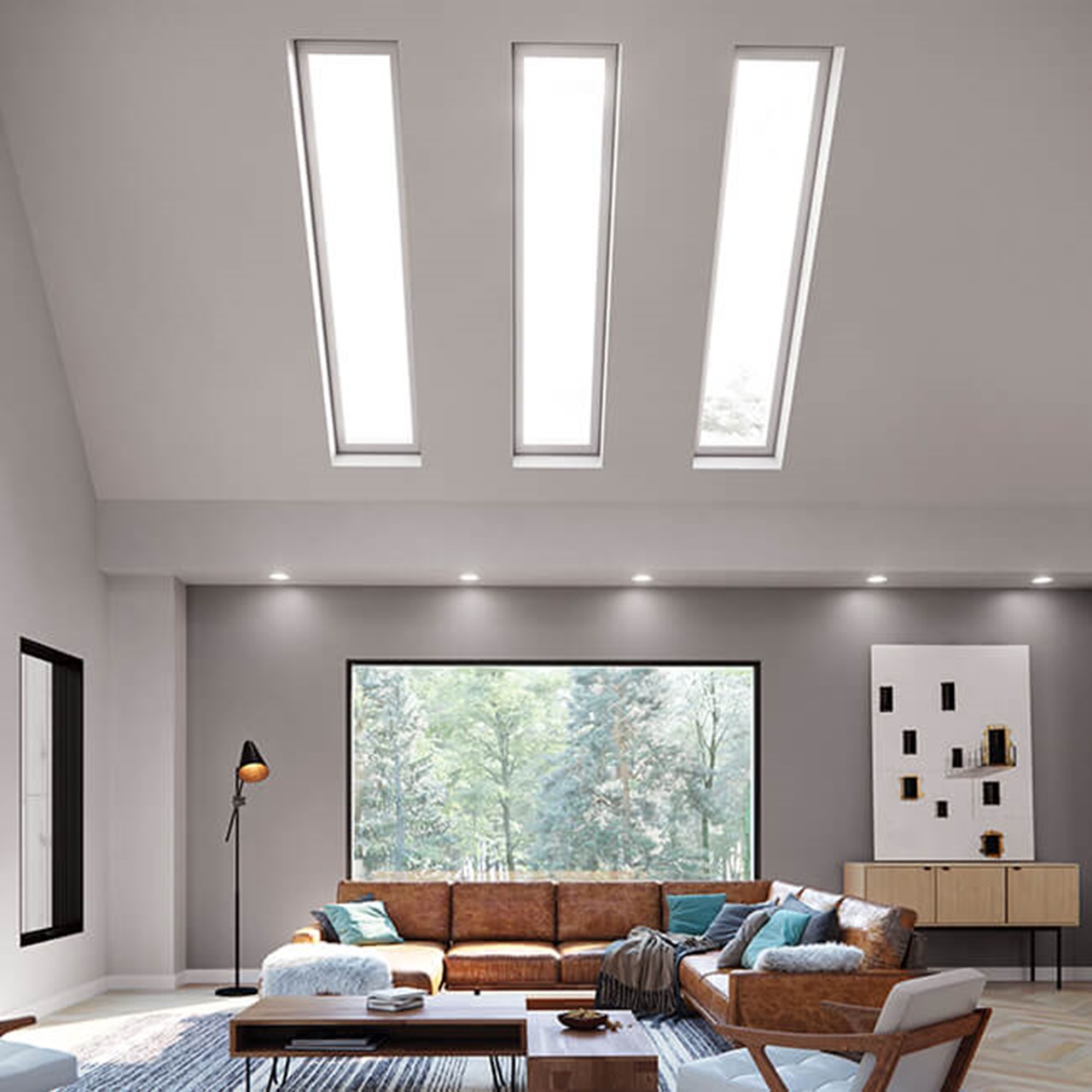 Interior of home with Marvin Awaken Skylights