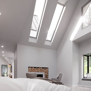 Interior of home with Marvin Awaken Skylights