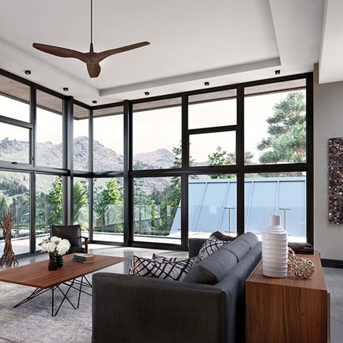 Living Room With Signature Ultimate Picture Narrow Frame Windows